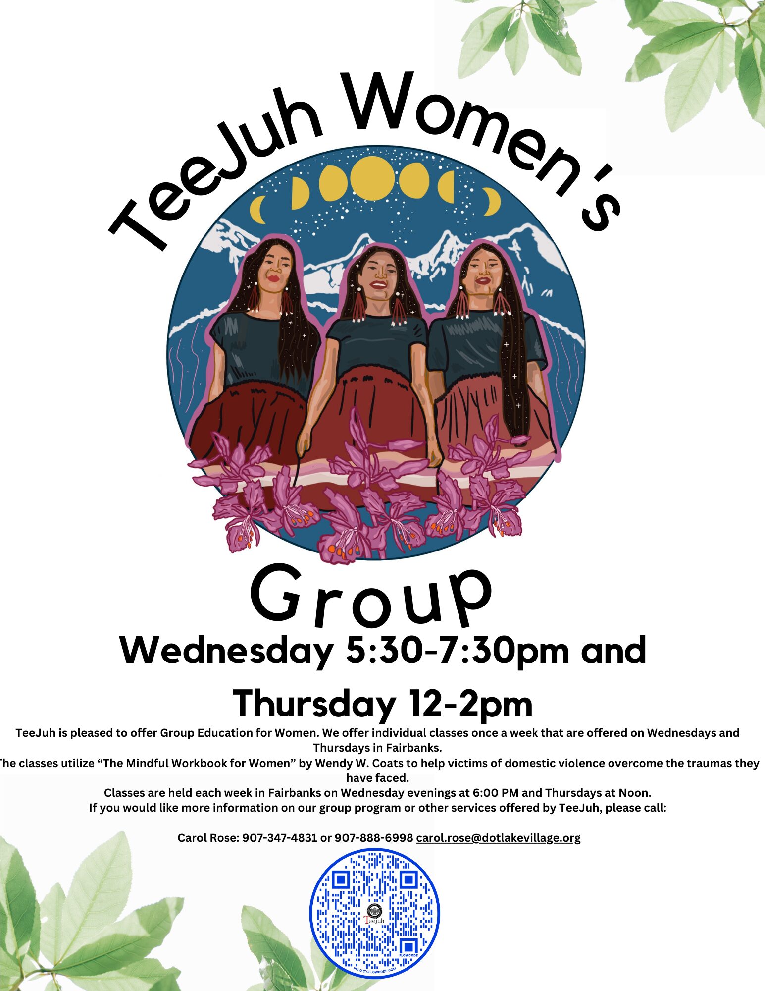 TeeJuh Women's Group flyer
