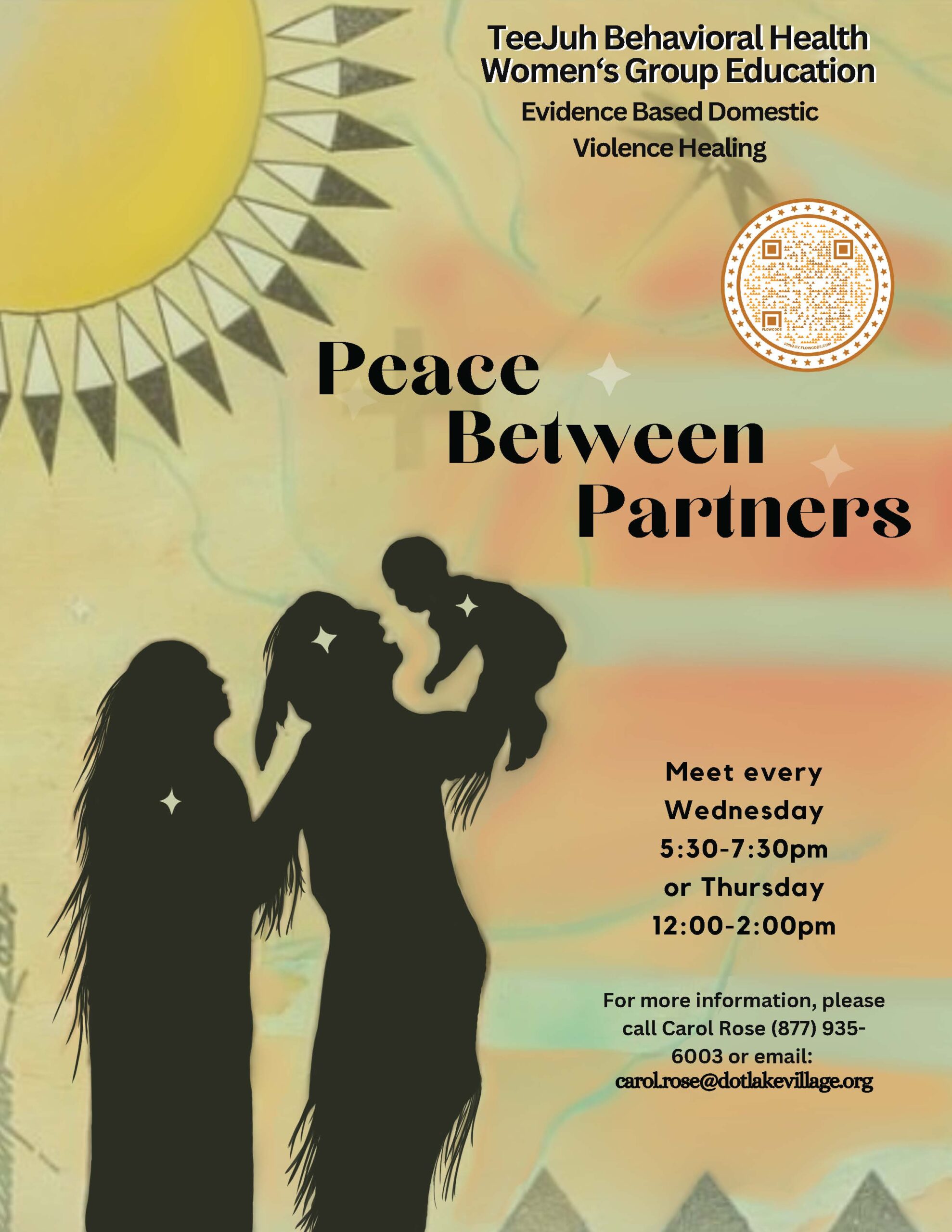 Peace Between Partners meets every Wednesday, 5:30-7:30 p.m., or Thursday, noon-2 p.m.